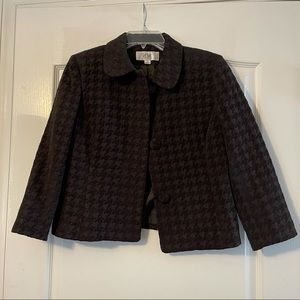 Le Suit Black Houndstooth Suit - Jacket and skirt